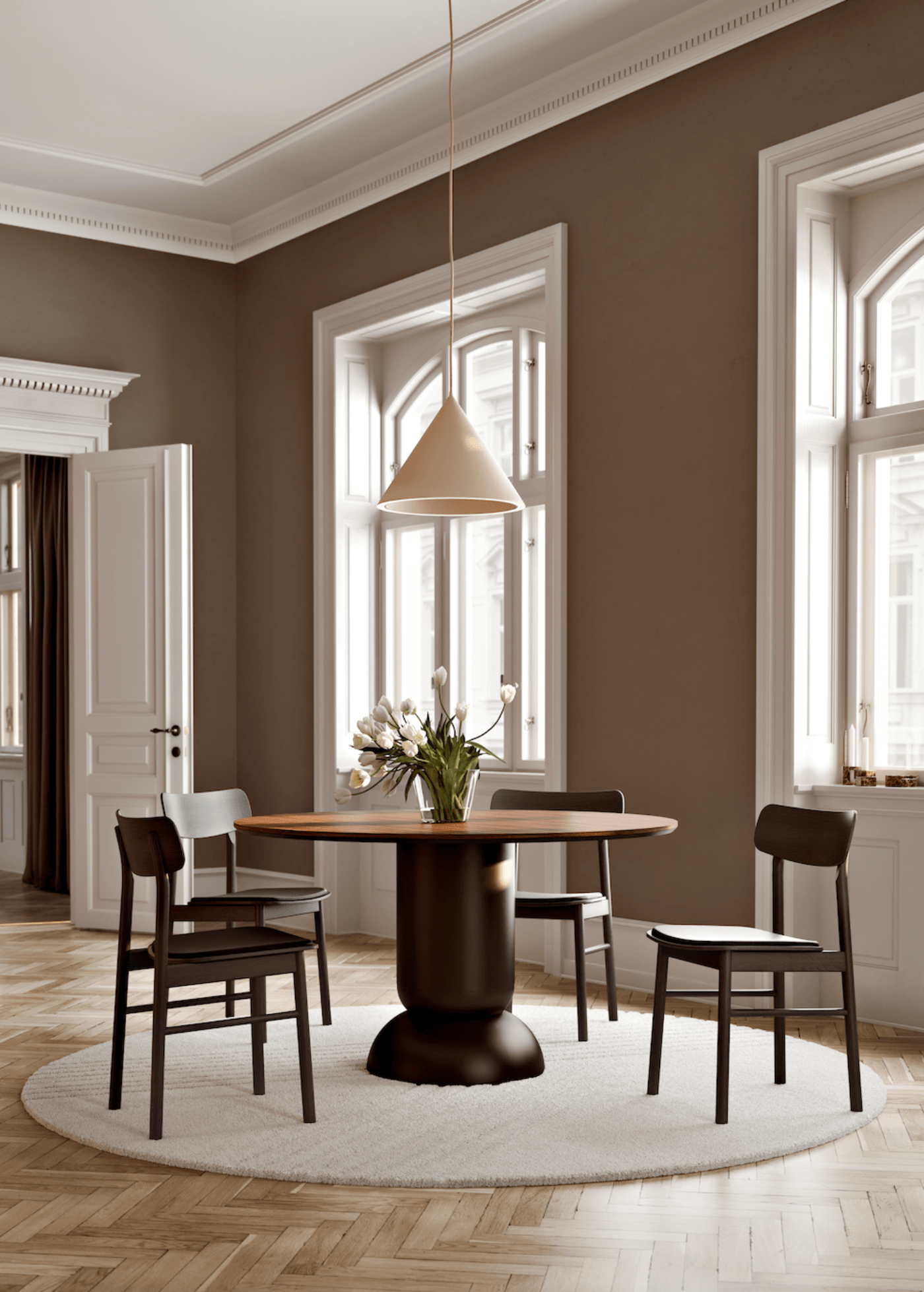 Woud Soma Dining Chair w/ Leather - 100022